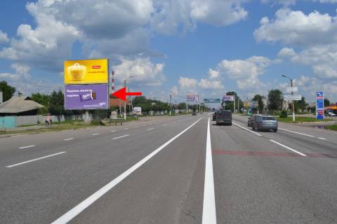 Билборд B в Песочине, 3x6  Автомобільна вул. - Полтавський шлях, с. Пісочин, навпроти двох АЗС, в центр фото 1