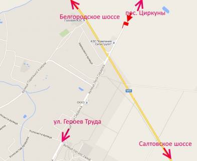 Билборд A в Циркунах, 3x6  Сердюка вул. - кільцева дорога, (1), в'їзд в місто, з боку с. Циркуни, верхня схема