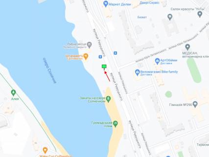 Билборд B в Киеве Ревуцького вул., 9, навпроти схема