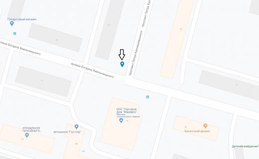 Билборд B в Днепр (Днепропетровск) Калнишевського пр. (колиш. Косіора вул.), 72 - Хмельницького пр. (колиш. Героїв Сталінграда вул.), на світлофорі схема