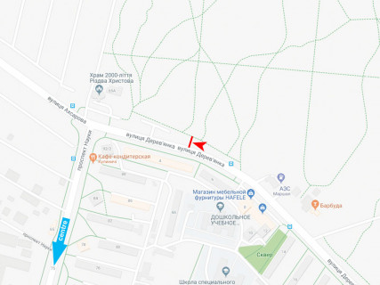 Призматрон, Призма A у Харкові, 3x6  Дерев'янка вул., навпроти буд. 4, з центру - 667281 схема