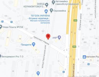 Billboard B in Kyiv Nauki av. - Pirogovskij put' st. (byvs. Krasnoznamennaa st.) scheme