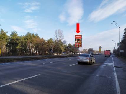 Билборд  в Киеве, 6x3  Броварський пр., роздільник, 500 м до в'їзду в Бровари фото 1