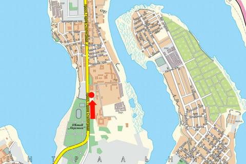Билборд A в Николаеве, 3x6  Героїв Сталінграду пр., 9Д, біля супермаркету "Metro", АЗС "Formula", з центру схема