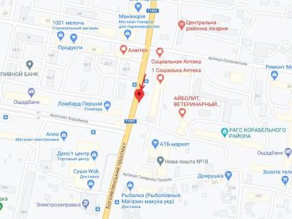 Сiтiлайт B у Миколаєві Богоявленський просп. (Жовтневий просп.)., 338 схема