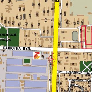 Білборд, Бігборд (Борд)  A у Києві Щербаковского ул. (бывш. Щербакова ул.), 45 схема