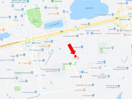 Билборд  в Киеве, 3x6  Руденко вул. 7, в сторону вул. Вишняківскої схема
