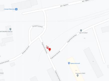 Билборд B в Марганце, 6х3  вул. Єдності біля буд. 170 (район вокзалу) схема