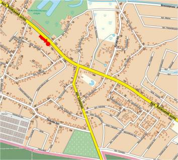 Билборд  в Борисполе, 3x6  Київський Шлях вул., зупинка "Комсомольське озеро", в бік м. Харків схема