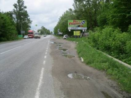 Билборд  в Ивано-Франковске, 3x6  Калуське шосе, навпроти АЗС "ВОГ", зупинка фото 1