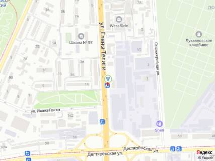 Видеоборд  в Киеве Теліги вул., 2, прайс за трансляцію ролика 10 сек 1вихід/90 сек, з 0:00 до 23:59 - 402408 схема