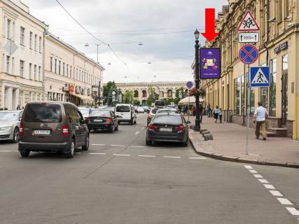 Ситилайт  в Киеве, 1.8x1.2  Сагайдачного вул., 22 / Борисоглібська вул., світлофор, в бік Контрактової пл. фото 1