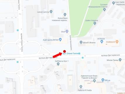 Scrolller, Scroll  in Kyiv, 2.3x3.14  Degtarivs'ka st., 54 - st. Oranzerejna, bila avtosalonu Audi, do st. Teligi, st.m. "Berestejs'ka" - 444936 scheme