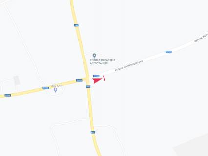 Білборд, Бігборд (Борд)  A у , Велика Писарівка (Велика Писарівка), 3x6  Автодорога Суми-Богодухів (Р-45), 85 км-300 вправо, смт Велика Писарівка схема