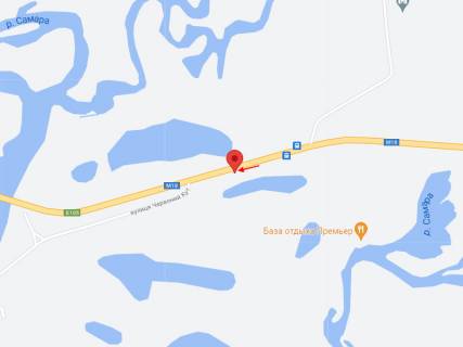 Билборд B в Самар (Новомосковск), 6х3  М-18, км 196+289 (праворуч), В'їзд до м. Новомосковськ схема