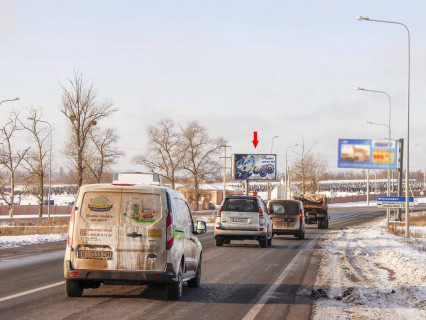 Билборд B в Харькове, 3x6  Аерокосмічний (кол. Гагаріна) пр. - Окружна дорога, в центр фото 1