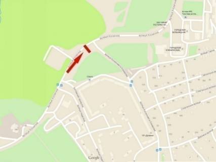 Билборд  в Днепр (Днепропетровск), 3x6  Космічна вул. - Кукурби (кол. Комарова) вул. схема