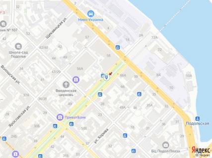 Ситискролл A в Киеве, 1.8x1.2  Нижній Вал вул., 63, БЦ "Доміно", "Астарта" схема