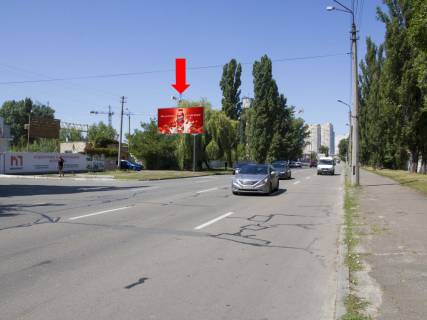 Билборд  в Киеве, 3x6  Сортувальна вул. - вул. Клеманська, в бік Дарницького шосе фото 1