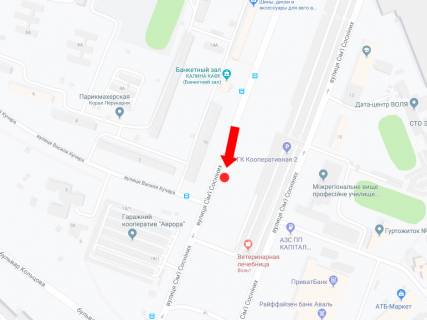 Билборд  в Киеве, 3x6  Сім'ї Сосніних вул, 16 в сторону Миколи Руденка бульвар (Кольцова бульвар) схема