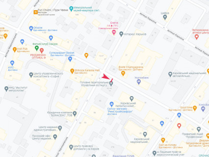 Сiтiлайт A у Харкові, 1.8x1.2  Ярослава Мудрого (Петровського) вул., 16 схема