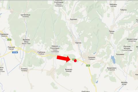 Билборд  в Ужгороде, 3x6  Траса Київ-Чоп, с. Середнє, в бік м. Мукачево, біля виноградників схема