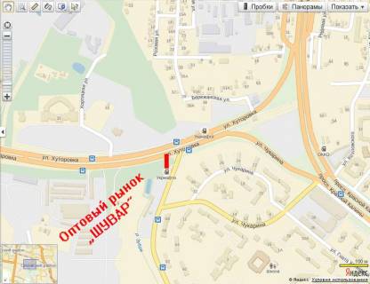Призма A в Львове, 3x6  Хуторівка вул., навпроти Хоткевича вул., 11, на Сихів - 431043 схема