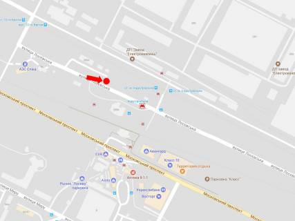 Билборд B в Харькове, 3x6  Лосєвська вул., біля ст. м. "Індустріальна" (кол. ст. м. "Пролетарська"), з центру схема