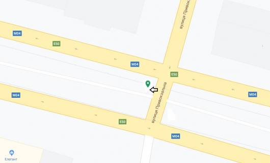 Беклайт A у Дніпро (Дніпропетровськ), 3.14х2.32  просп. Дмитра Яворницького (Карла Маркса) - вул. Привокзальна, рух з  центру схема