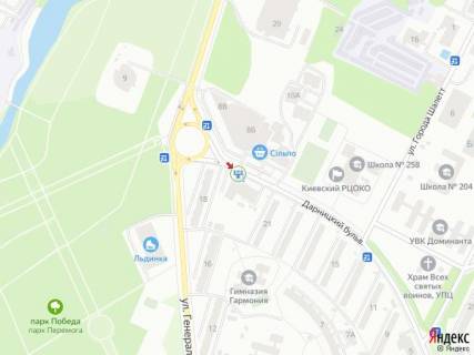 Призма A в Киеве Дарницький бул., 23, навпроти супермаркету Сільпо - 293110 схема