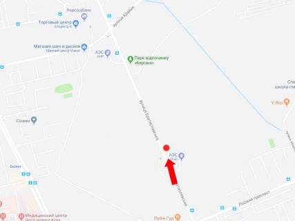 Prismatron, Prism A in Kyiv, 3x6  Bratislavs'ka st. - Lisovij av. (400 m) bila AZS Shell, v storonu supermarketu "Epicentr", av. Vatutina - 180503 scheme