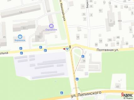 Билборд A в Львове Лінкольна вул. - Миколайчука вул. схема