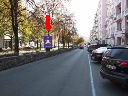 Ситилайт A в Киеве, 1.8x1.2  Антоновича вул. (колиш. Горького вул.), 4/6, в сторону вул. Саксаганського фото 1