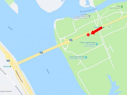 Призма  в Киеве, 3x6  Броварський пр., перед мостом метро, ​​300 м ст. м. "Гідропарк", в центр - 445938 схема