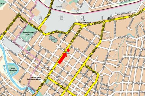 Citylight A in Kropyvnytskyi (Kirovograd), 1.8x1.2  V. Perspektivna st. (kol. Marksa st.) / Gagarina st., bila "Rajffajzen Bank Aval'" scheme