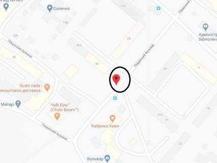 Білборд, Бігборд (Борд)  A у Івано-Франківську, 3х6  Пд.Бульвар - Гурика перехрестя лівий       центр             Чубі Бум схема
