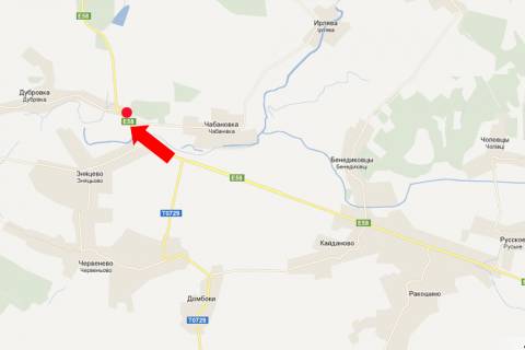 Билборд  в Ужгороде, 3x6  Траса Київ-Чоп, біля с. Чабанівка, в бік м. Ужгород схема