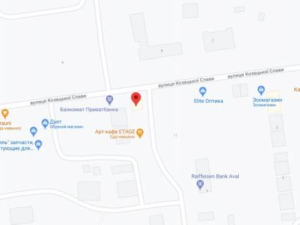 Видеоборд A в Желтых Водах Козацької Слави вул., 13а, аптека "Мед Сервіс", №Дп138, прайс за ролик 10 сек 1 вихід/5 хвилин, з 8:00-22:00. Розрахунок для інших параметрів трансляції уточнюйте у менеджера. - 301350 схема