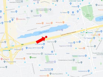 Билборд  в Киеве, 3x6  Бажана пр., 1-Л, 700 м. від ст.м. "Осокорки", в сторону ст.м. "Позняки", Харківської пл. схема