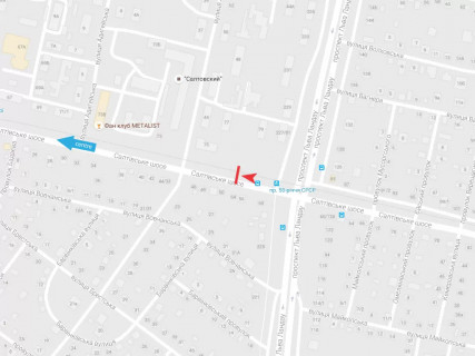 Білборд, Бігборд (Борд)  A у Харкові, 3x6  Салтівське шосе, 79, в центр схема