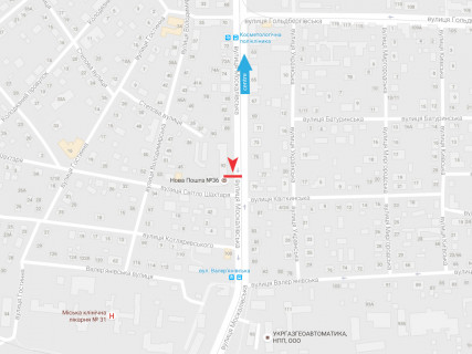 Білборд, Бігборд (Борд)  A у Харкові, 3x6  Москалівська (Жовтневої Революції) вул., 92, з центру схема