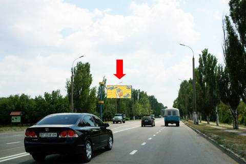 Билборд  в Херсоне, 3x6  Миколаївське шосе, біля газової заправки, в центр (флажок) фото 1