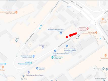Ситилайт A в Киеве, 1.8x1.2  Старовокзальна вул., 14/16, в сторону ж / д вокзалу, супермаркету "Сільпо" схема