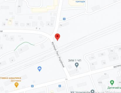 Билборд B в Вишневое Украинки ул. - Витянская ул. схема