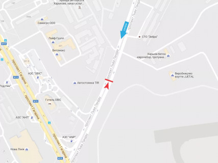 Билборд A в Харькове, 3x6  просп. Льва Ландау (50-річчя СРСР). - Аерокосмічний (кол. Гагаріна) пр., 201, (2), в центр схема