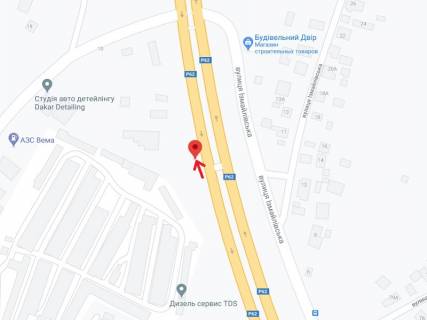 Билборд B в Черновцах Измайловская ул. схема