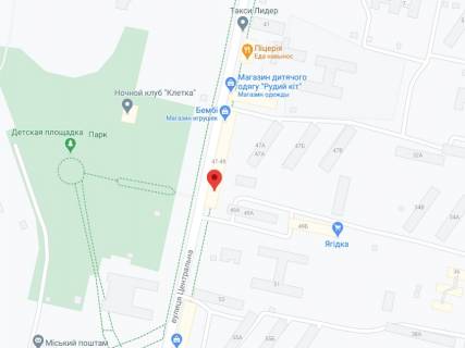 Видеоборд A у Вільногірську Центральная ул., 49, аптека "Мед Сервис", №Дп045, прайс за ролик 10 сек 1 виход/5 минут, с 8:00-22:00. Расчет для других параметров трансляции уточняйте у менеджера. - 301302 схема
