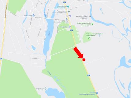 Билборд  в Киеве, 3x6  Столичне шосе, ост. "Санаторій Конча Заспа", з центру схема