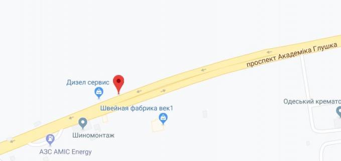 Білборд, Бігборд (Борд)  A у Одесі Князя Ярослава Мудрого просп. (Академіка Глушка просп.). - Іллічівська дорога схема