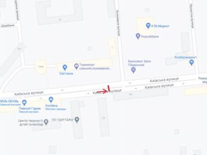 Билборд B в Марганце, 6х3  вулиця Київська на розподільчій полосі навпроти будинку 145А схема